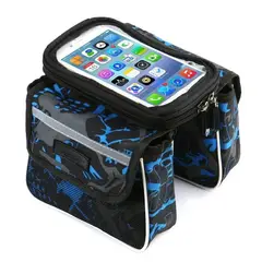 OEM - Estuche Para Bicicleta Porta Celular 3 En 1 Azul