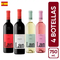 GENERICO - Pack LAN D12 + Crianza + Verdejo + Rosado 750ml