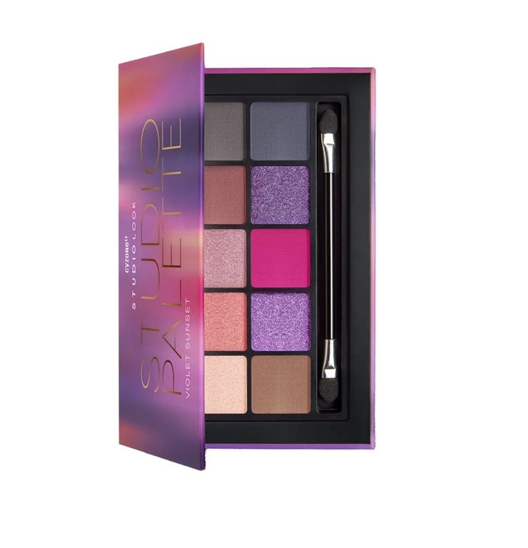 Paleta x 10 sombras Studio Look VIOLET SUNSET