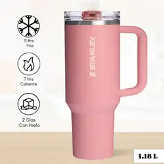 STANLEY - Quencher Adventure con Pajita Abatible Pink Mesa 1.18 L