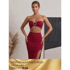 GENERICO - Conjunto Dos Piezas Top Strapless y Falda - Nue by Body