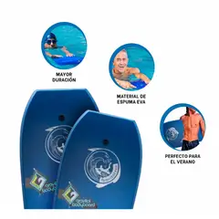 GRAVITAL - Tabla Bodyboard de Natación 41” GR-41 Dinámica - Azul