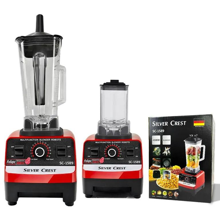 Licuadora Silver Crest 2 en 1 de 15 velocidades