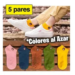 GENERICO - Medias Kawaii niños Osito Multicolor - 5 Pares unisex taloneras