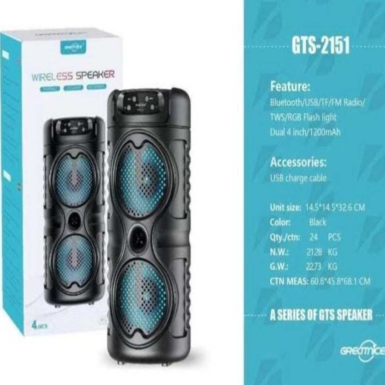 PARLANTE BLUETOOTH 29 CM – POTENCIA Y ESTILO EN UN SOLO EQUIPO