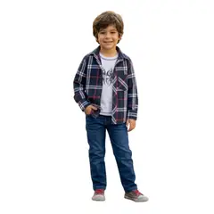 GENERICO - Camisa Niños Manga Larga + Polo 100% Algodón