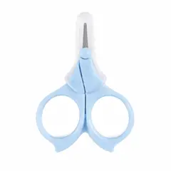 GENERICO - Tijera Para Bebé Celeste Seguridad Punta Redonda Anticorte