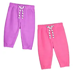 LITTLE SWEET - Pantalón Bebé Niña Micropolar Pack x 2