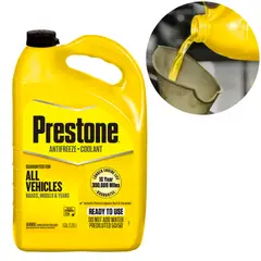 PRESTONE - Refrigerante y Anticongelante 50% Todo Tipo de Vehiculos Amarillo Galon