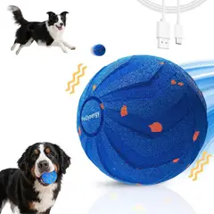 IMPORTADO MC - Pelota Interactiva para Perros Super Resistente de ETPU Azul