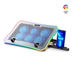 AIRBOOM - COOLER PARA LAPTOP DE 6 VENTILADORES RGB LEXUS 6