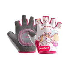 GENERICO - Guantes TALL L Antideslizante Sin Dedos para moto niñas rosado