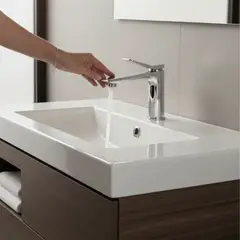 FRATELLI - Grifo cromado premium caño monocomando mezcladora agua fría y caliente