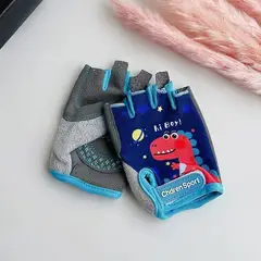 GENERICO - Guantes AZUL Para NIÑOS Moto Bicicleta Scooter talla L