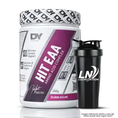 DORIAN YATES - HIT EAA - Aminoácido complex 54 Servicios - Bubblegum + Shaker