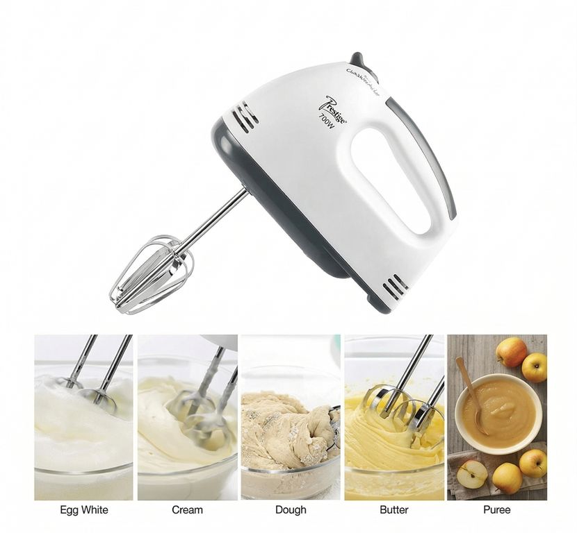 Batidora De Mano Con Varillas Y Ganchos Repostería Cocina