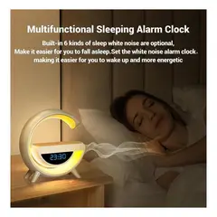 GENERICO - Lampara G Smart RGB 6 en 1 Parlante BT-3401 Reloj Cargador Inalambrico