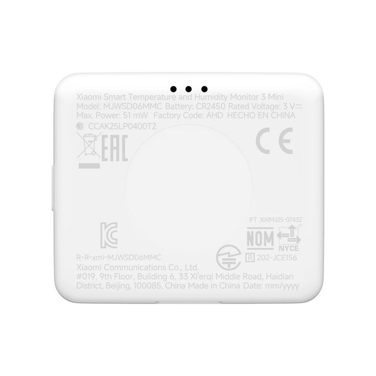 Termohigrómetro inteligente Smart Temperature and Humidity Monitor 3 Mini