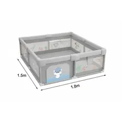 GENERICO - Corral Bebé Infantil Paneles Seguridad Plegable Amplio Pastel Puerta Seguro L-2104