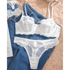 GENERICO - Set de Lencería blanco para mujer M - TABITA