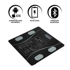 OEM - Báscula Inteligente Bluetooth para Peso Corporal - Mide Masa Muscular y Grasa Visceral