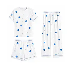 NOOR THE LUXURY OF REST - PIJAMA DE ALGODON PACK DE TRES PIEZAS