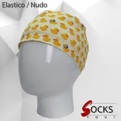 GENERICO - Gorro Medico de uso Clínico, Dental, Enfería o Tecnico - Elastico con nudo - Patitos Goma
