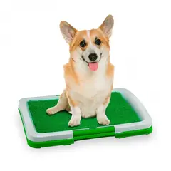 OEM - Césped Sintético Baño para Cachorros y Perros Pequeños - Inodoro Lavable y Portátil