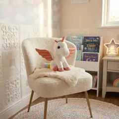 GENERICO - Peluche de Unicornio con Alas 27 cm