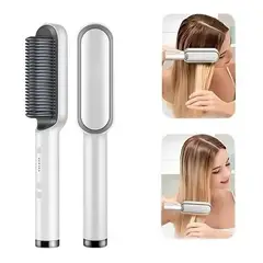 OEM - Peine Alisador Eléctrico Cerámico Profesional - Laceador Anti-Frizz con 5 Temperaturas