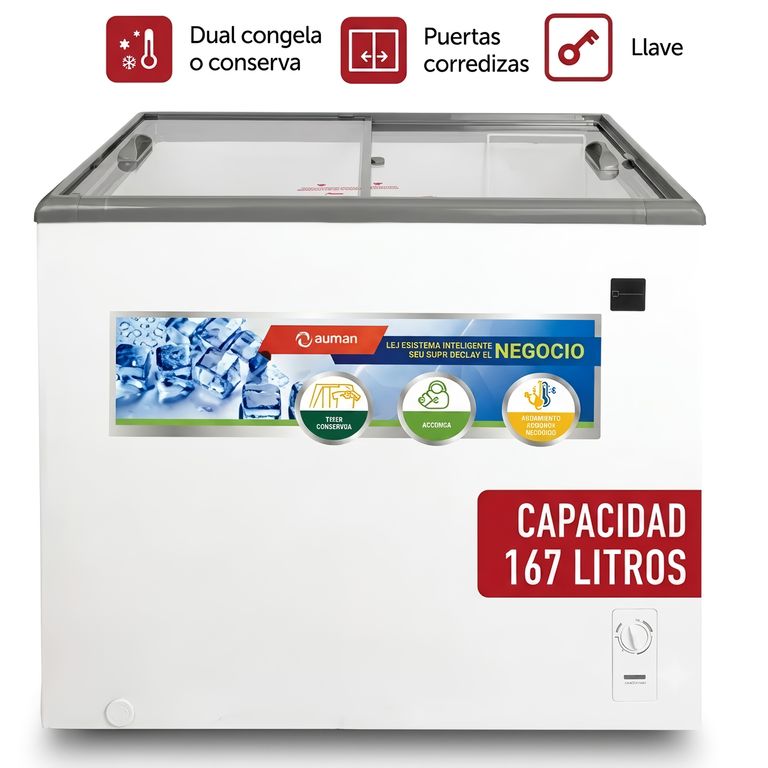 Congeladora Exhibidora Horizontal CEMH-165M 167L