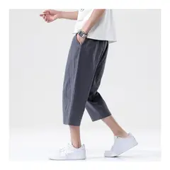 42AROZINA - Pantalones noveno informales finos de verano para hombre