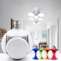 OEM - Lámpara LED Plegable de 4 Paneles Ajustables - Foco UFO para Garaje y Taller