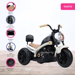 GENERICO - Moto a Batería para Niños «CHOPPER» Beige