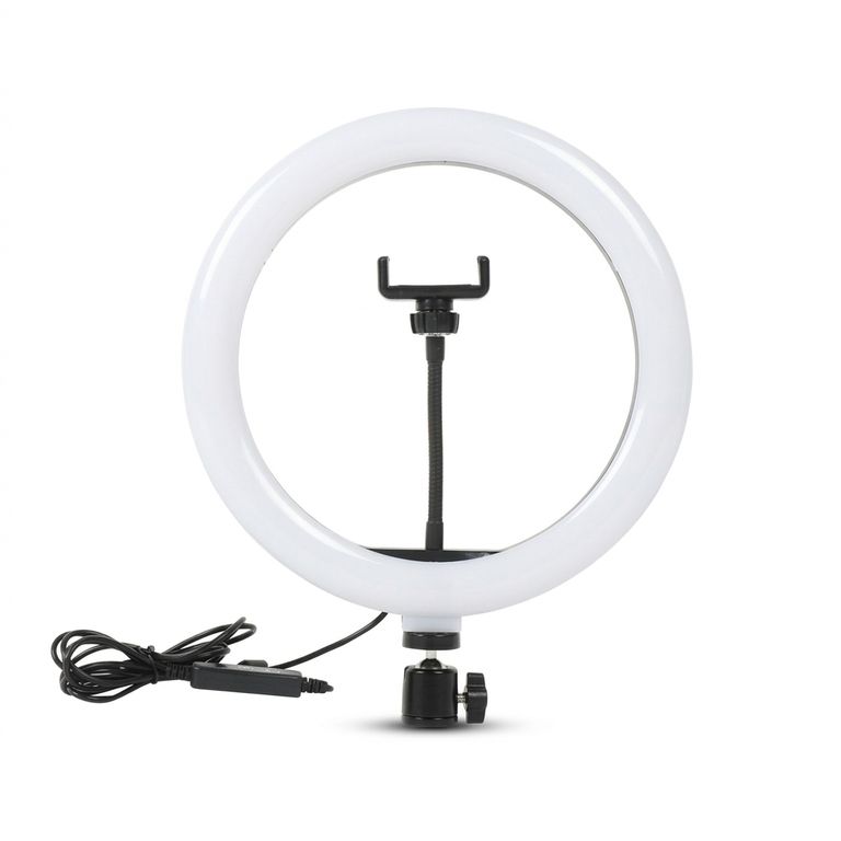 Aro De Luz Led Con Soporte Para Celular 30Cm
