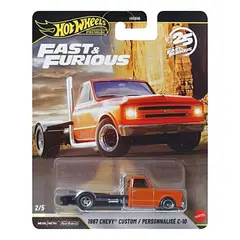 HOT WHEELS - Premium Rapido Y Furioso Chevy 1967 C10 1/64 Naranja
