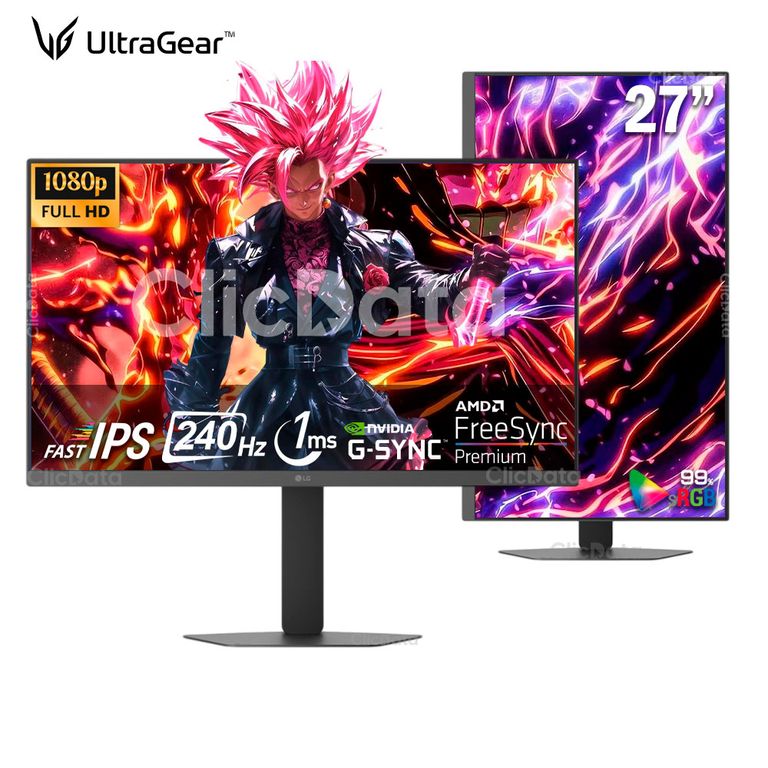 MONITOR GAMER 27G440A ULTRAGEAR G4 FULL HD 27 " IPS 240hz 1ms RGB HDR10 G-SYNC Free Sync