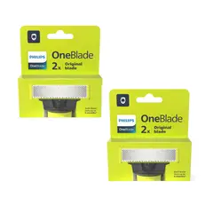 PHILIPS - Combo Pack x2 Reemplazable 4 Cuchillas Respuesto One Blade