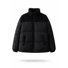 GENERICO - Casaca Puffer Mujer Urban Soft Corduroy Premium color Negro