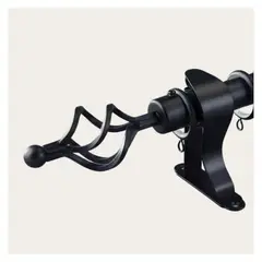 SALA FABULOSA - Barra / tubo NEGRO para cortina graduable de 1.10 a 2 mts