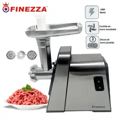 FINEZZA - Moledor de Carne Eléctrica FZ-102MC Potencia 1800 Watts