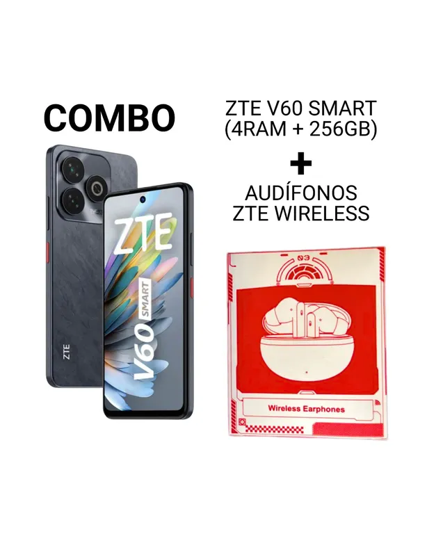 CELULAR V60 SMART 4GB RAM + 256GB + AUDIFONOS