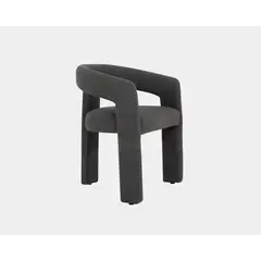 NIHM - Silla De Comedor Cliff De Tela Dark Grey