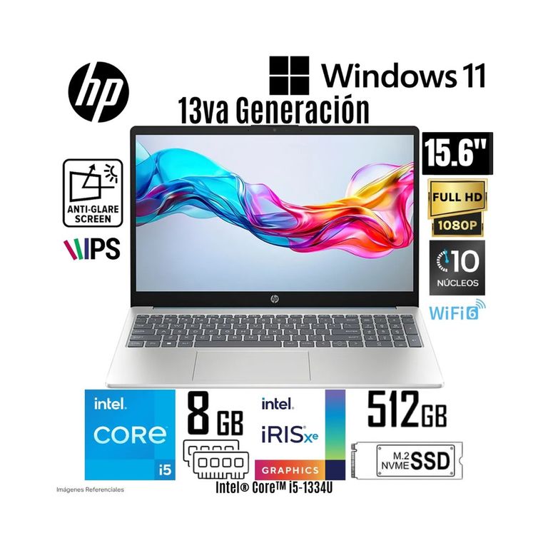 Laptop fd0254la 15.6 INTEL i5 13VA 8GB 512GB SSD W11