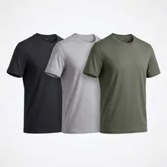 Drop The Label - Pack Polos 100% Pima - Azul + Gris + Verde