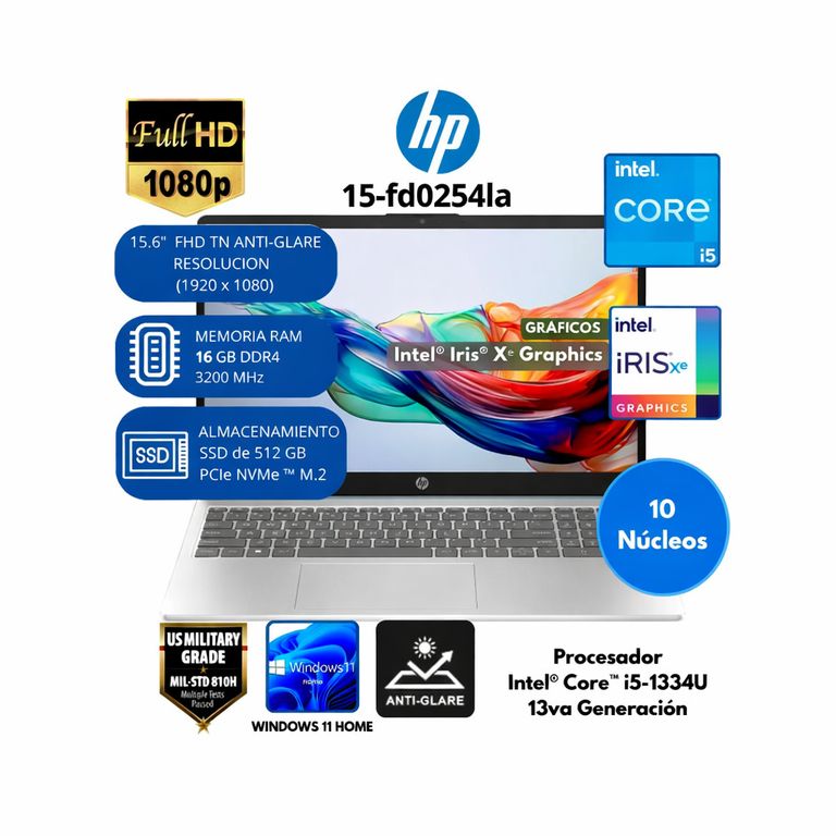 Laptop fd0254la 15.6 FHD i5 13VA 16GB 512SSD W11