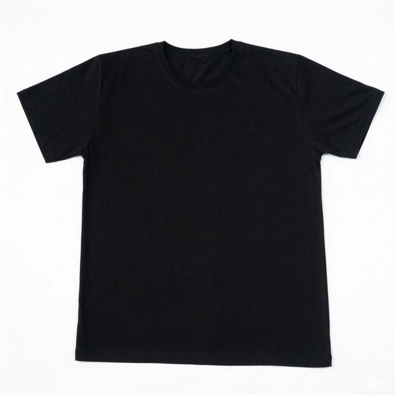 Polo Hombre Básico Algodón Negro