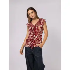 TOMMY HILFIGER - Top con diseño floral TH