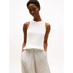 TOMMY HILFIGER - TOP CO CABLE FINE GG SL SLIM SWT TH