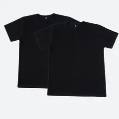 GENERICO - Pack Ahorro 2 Polos Hombre Algodón Negro